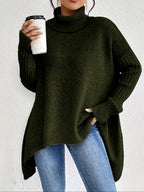 Natalia | Suéter Oversize Con Cuello Alto