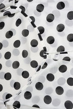 Women's Polka Dot Halter Maxi Dress - Loose Fit & Irregular Ruffle Hem