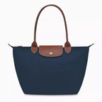 Women's Foldable Nylon Tote Bag – Zip & Snap Closure