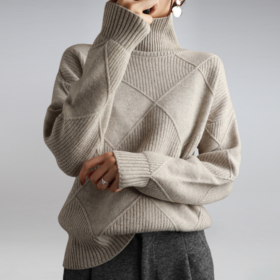 Mia | Cozy Turtleneck Sweater – Soft Knit