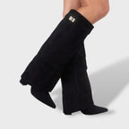 Women's Suede High Boots – Classic Style