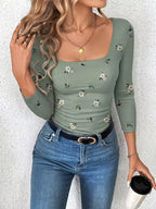 Women's Longsleeve Shirt – Floral Print