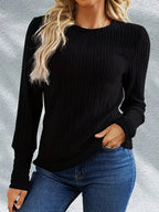 Longsleeve With Ribbed Texture