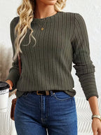 Longsleeve With Ribbed Texture