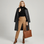 Emma | Cozy Fleece Blouse – High Collar