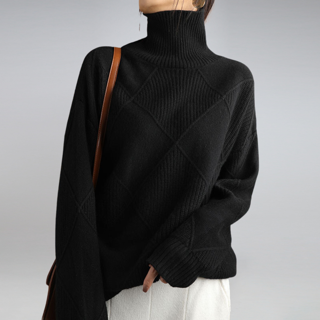 Mia | Cozy Turtleneck Sweater – Soft Knit