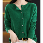 Women’s Knit Cardigan – Cashmere O-Neck