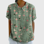 Isabel | Blusa Floral Con Cuello
