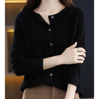 Women’s Knit Cardigan – Cashmere O-Neck