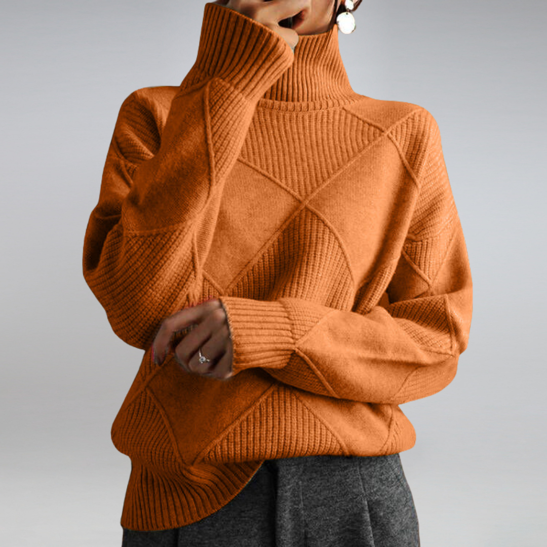 Mia | Cozy Turtleneck Sweater – Soft Knit