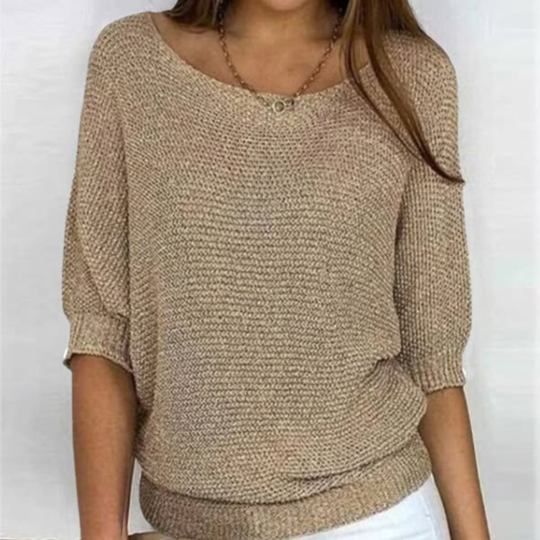 Estela | Blusa Texturizada De Manga Media
