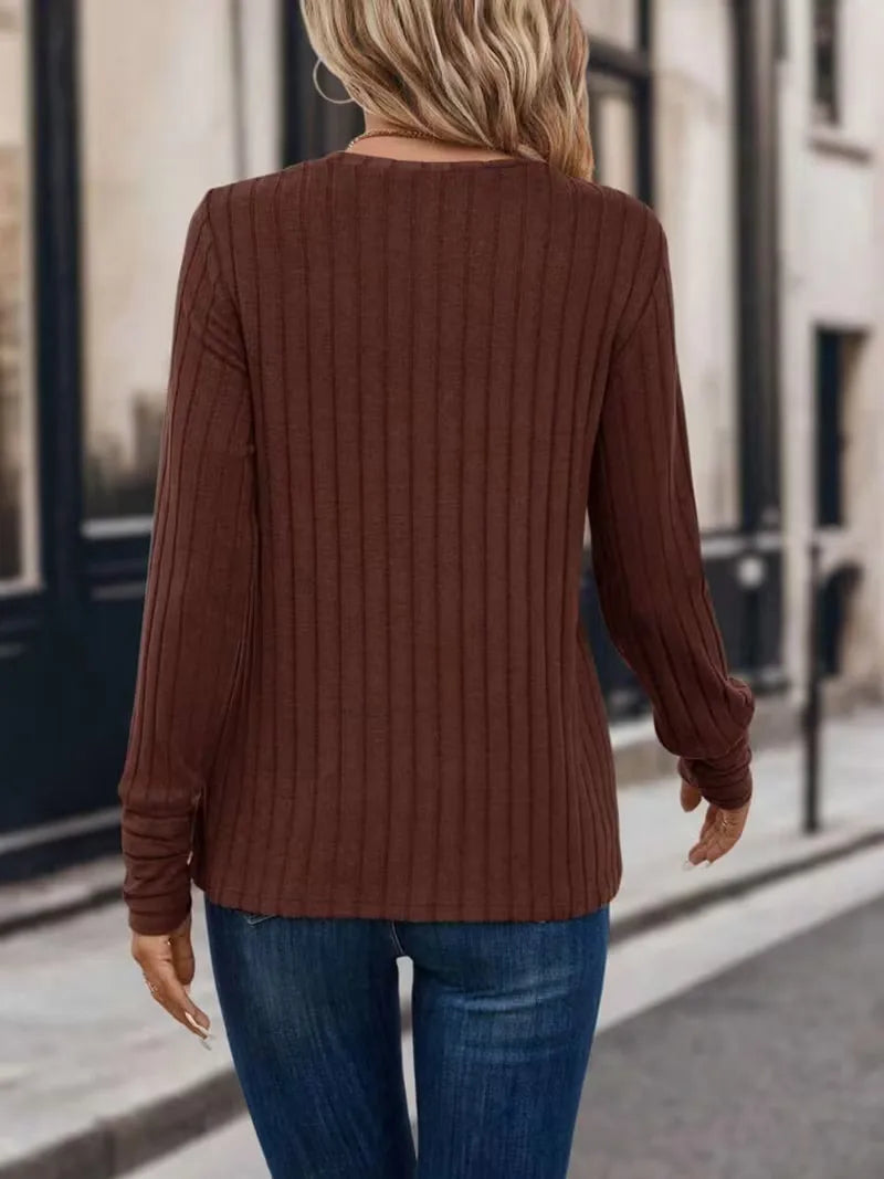 Longsleeve With Ribbed Texture
