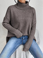 Natalia | Suéter Oversize Con Cuello Alto