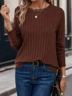 Longsleeve With Ribbed Texture