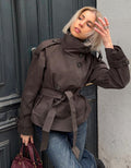 Women's Elegant Trench Coat – Belted