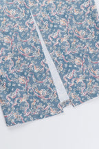Women's Paisley Floral Maxi Dress - Slip Silhouette & Spaghetti Strap