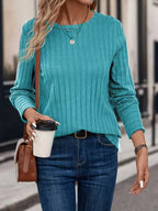 Longsleeve With Ribbed Texture