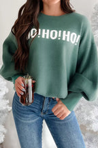 'HO! HO! HO!' Women's Long Sleeve Sweater