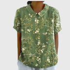 Isabel | Blusa Floral Con Cuello