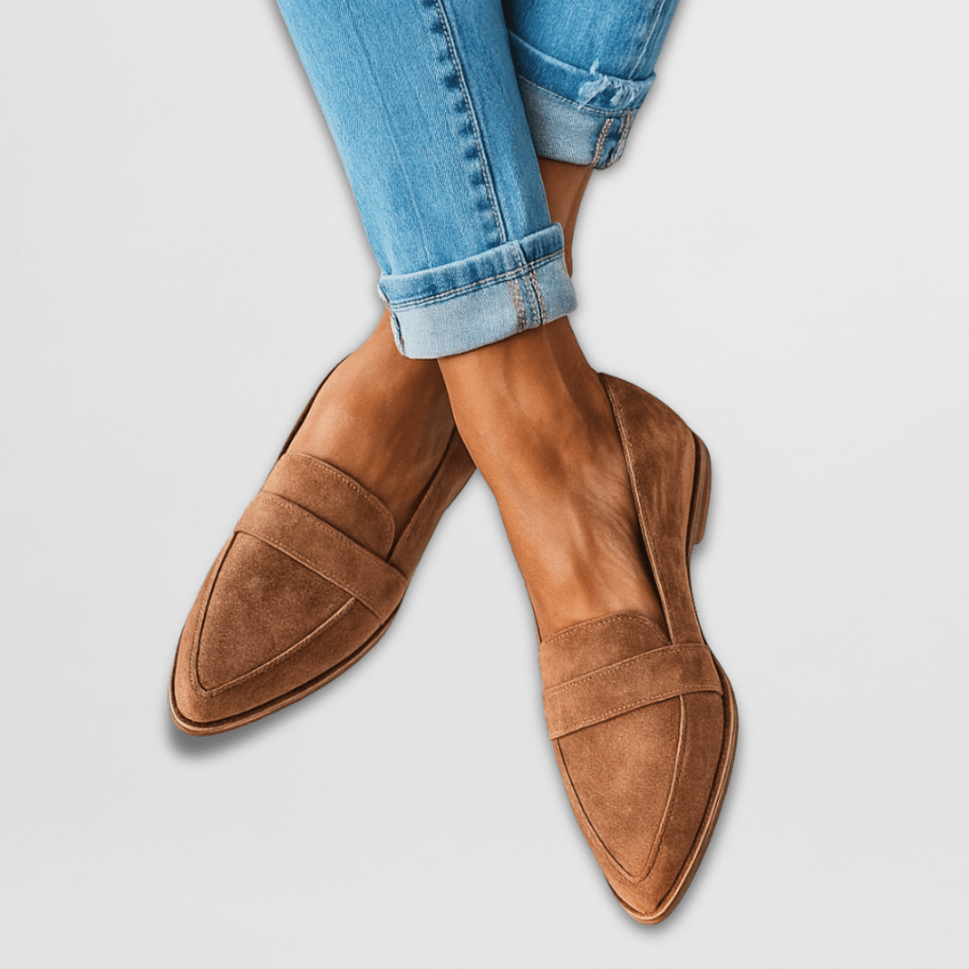 Women's Slip-On Loafers – Cushioned Lined Interior