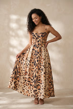 Ajaccio Midi Dress – Leopard Bustier