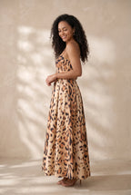 Ajaccio Midi Dress – Leopard Bustier