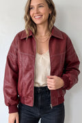 Amelia Oversized Bomber Jacket