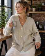 Olivia | Elegant Cashmere Cardigan – Button Front