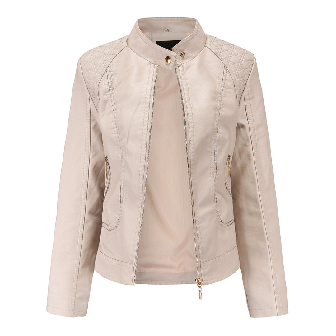 Elegant Leather Jacket for Women