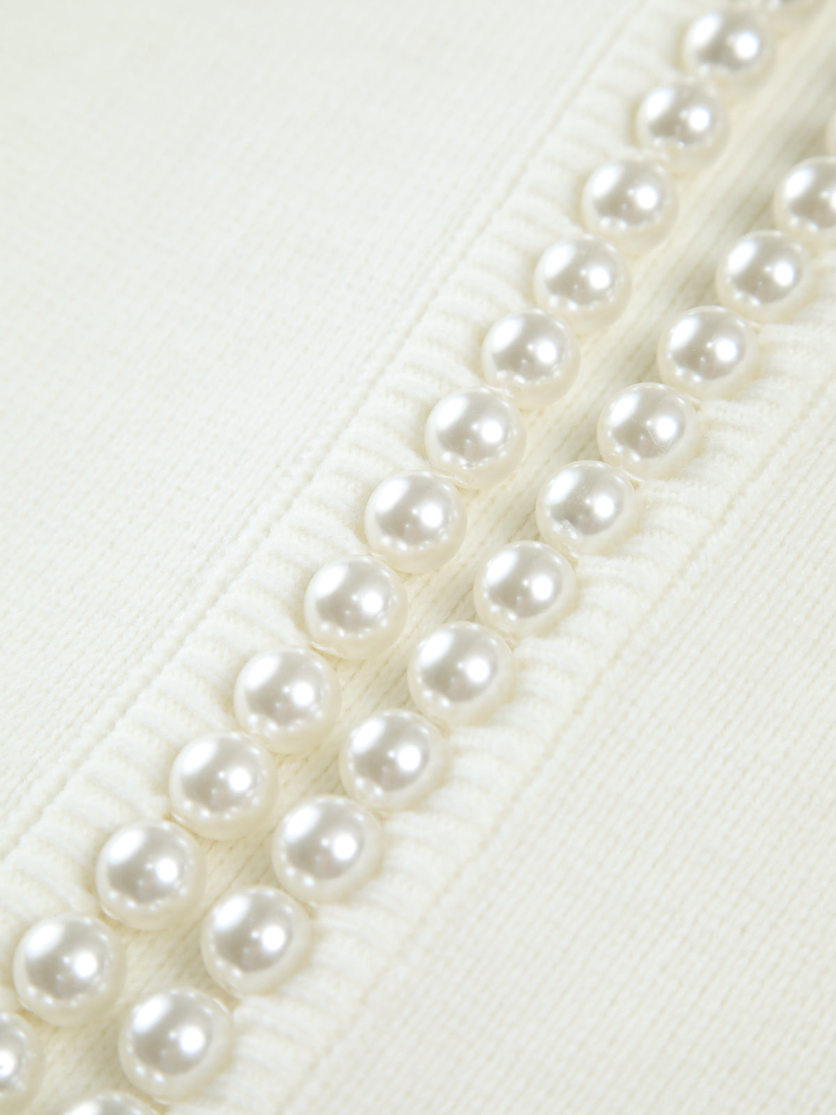 Women's Pearl Trim Cardigan – Ripped Hem