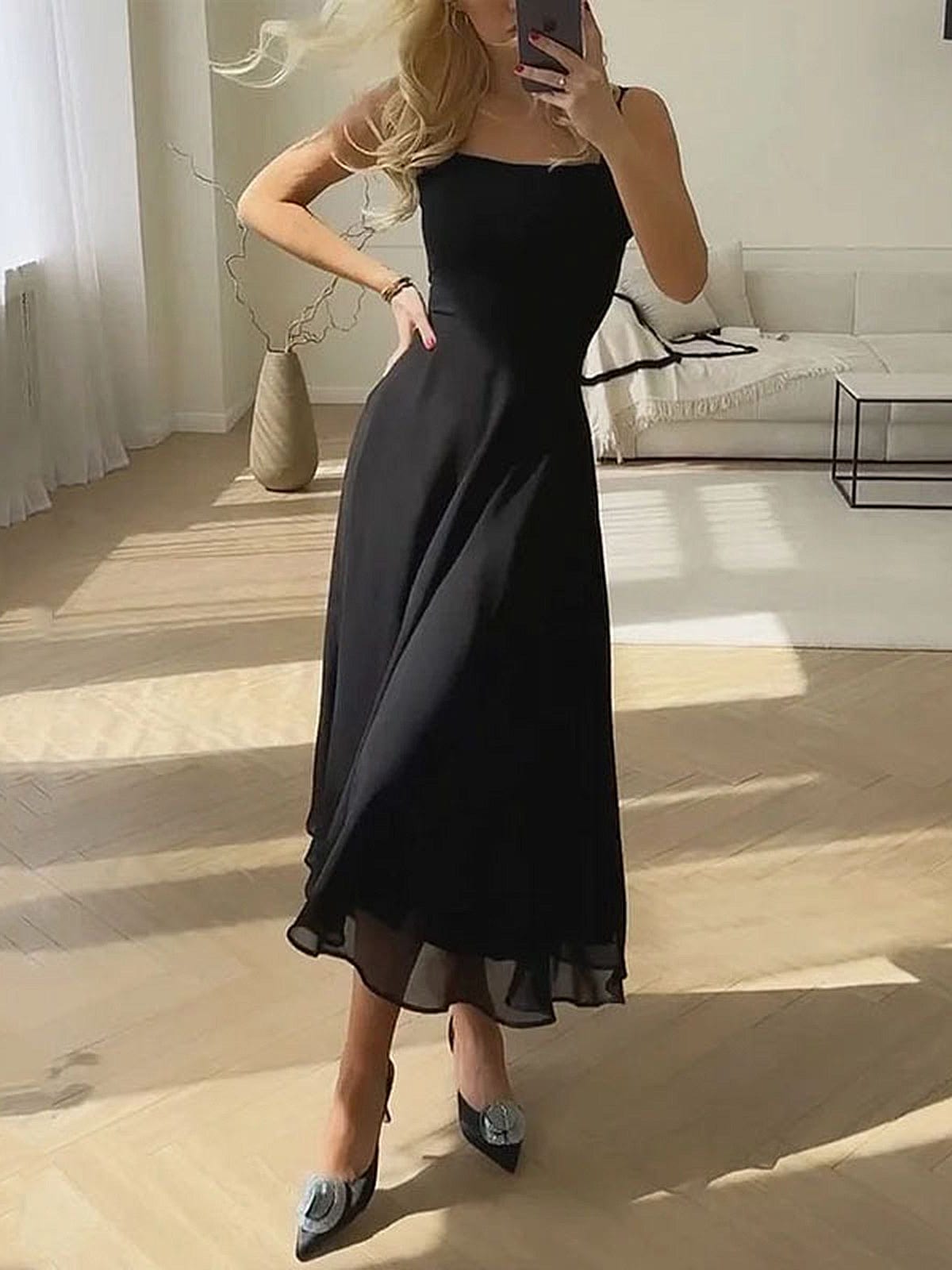 Marie Timeless Elegance A-Line Midi Dress