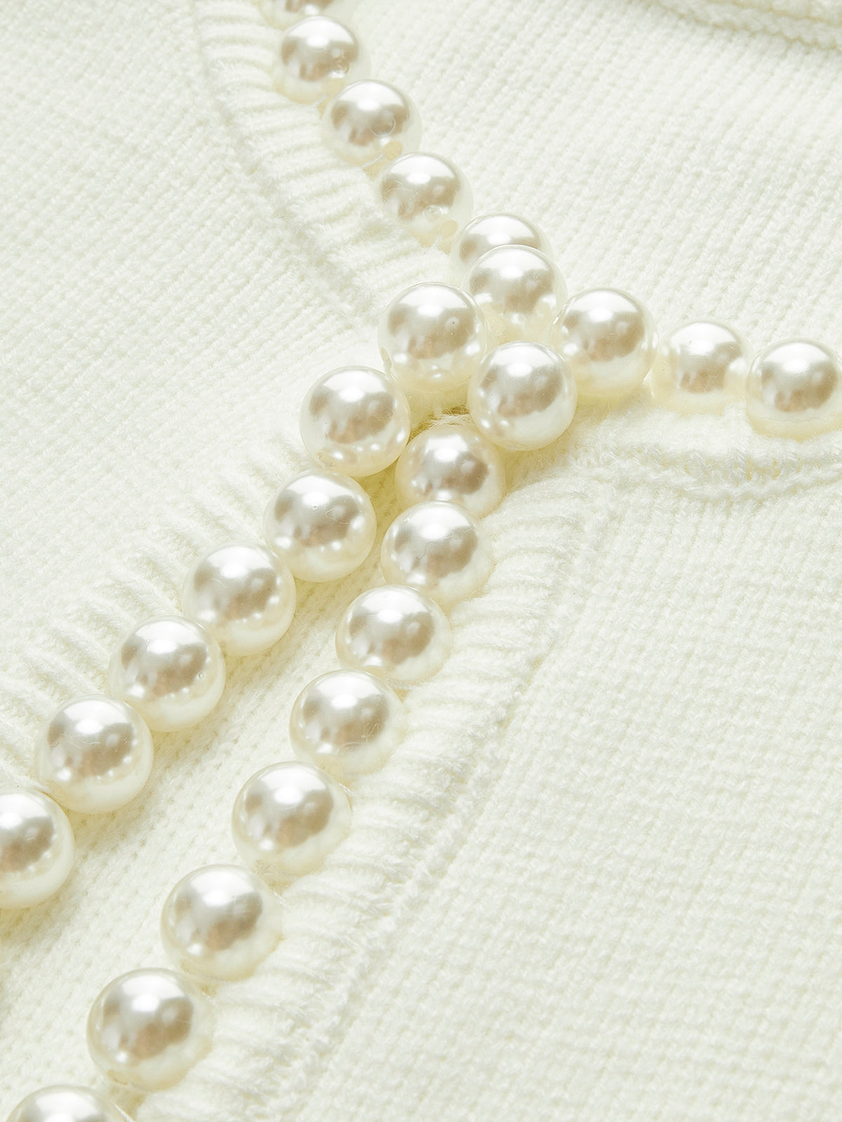 Women's Pearl Trim Cardigan – Ripped Hem
