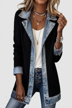 Bethany Women’s Button Jacket – Layered Collar