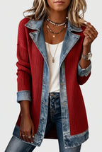 Bethany Women’s Button Jacket – Layered Collar