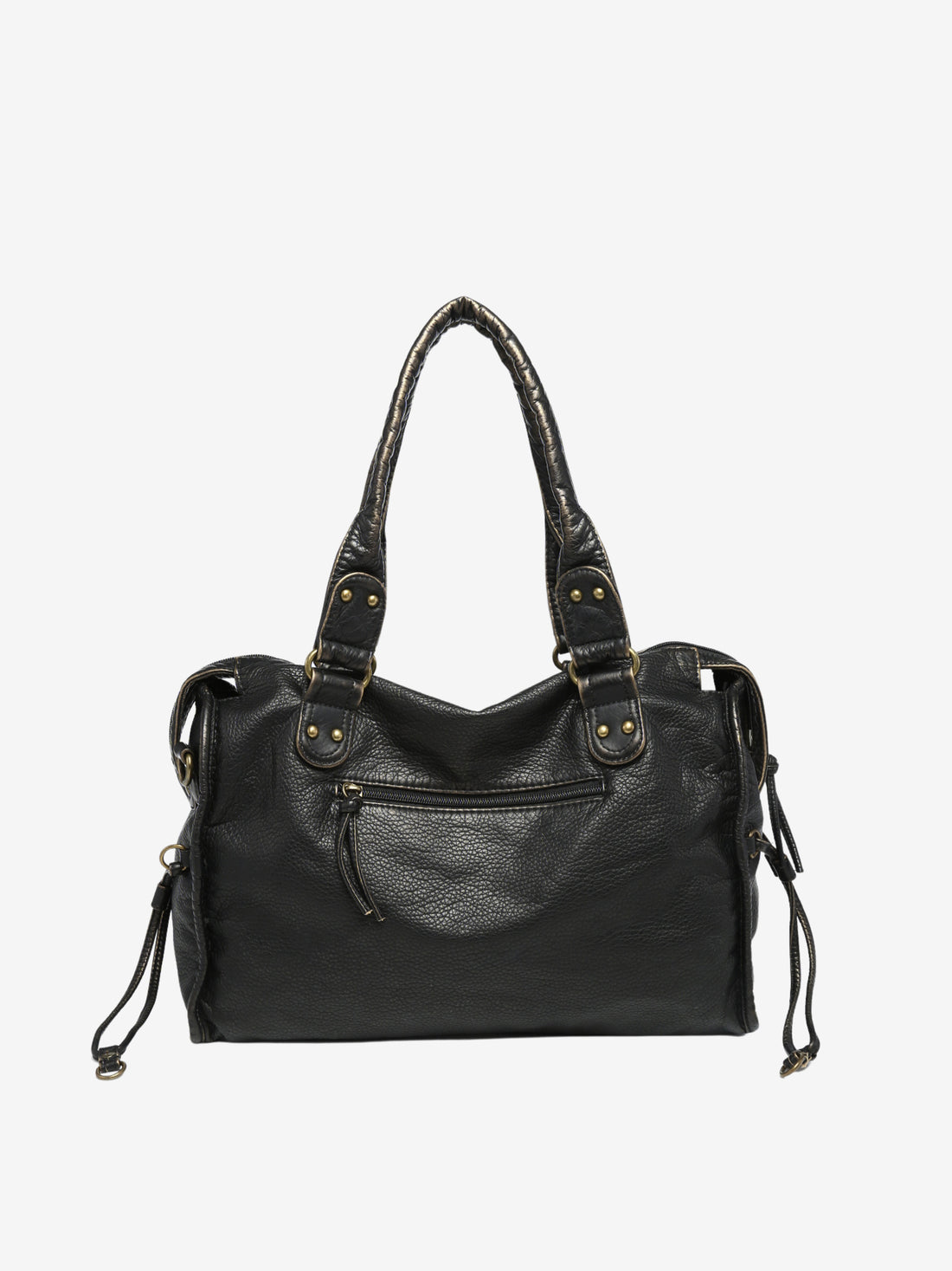 Women's Chic Shoulder Bag – Braided Trim
