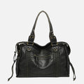 Women's Chic Shoulder Bag – Braided Trim