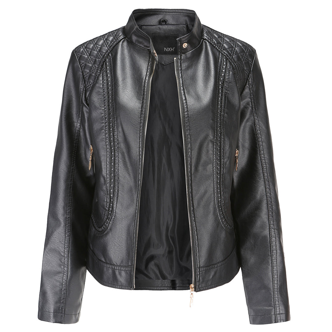 Elegant Leather Jacket for Women
