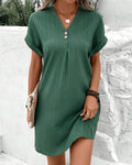 Women's A-Line Summer Dress - Lightweight Breezy Casual Day Style