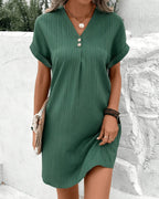 Women's A-Line Summer Dress - Lightweight Breezy Casual Day Style