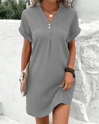 Women's A-Line Summer Dress - Lightweight Breezy Casual Day Style