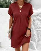 Women's A-Line Summer Dress - Lightweight Breezy Casual Day Style