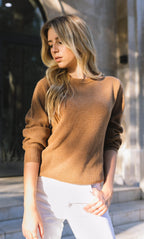 Women's Cozy Knit Sweater – Crew Neck