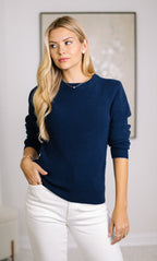Women's Cozy Knit Sweater – Crew Neck