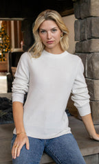 Women's Cozy Knit Sweater – Crew Neck