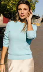 Women's Cozy Knit Sweater – Crew Neck