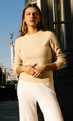Women's Cozy Knit Sweater – Crew Neck