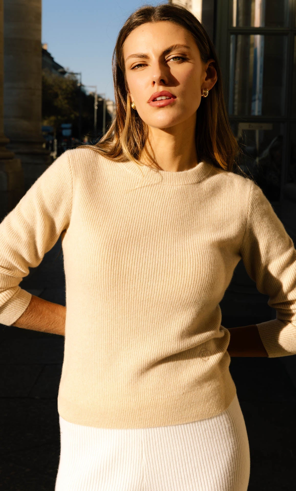 Women's Cozy Knit Sweater – Crew Neck