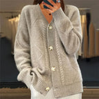 Olivia | Elegant Cashmere Cardigan – Button Front