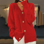 Olivia | Elegant Cashmere Cardigan – Button Front