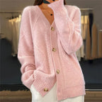 Olivia | Elegant Cashmere Cardigan – Button Front